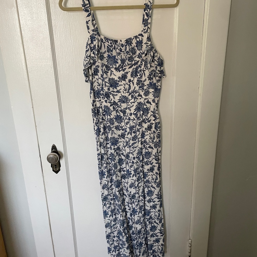 Blue flower jumpsuit